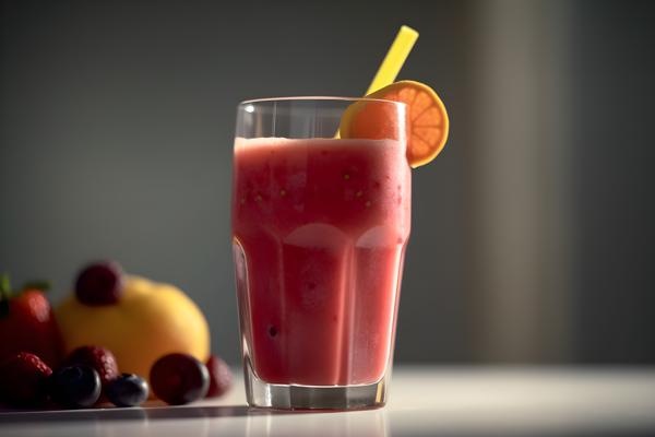 A refreshing fruit smoothie in a glass with a straw, close-up, white background, realism, hd, 35mm photograph, sharp, sharpened, 8k